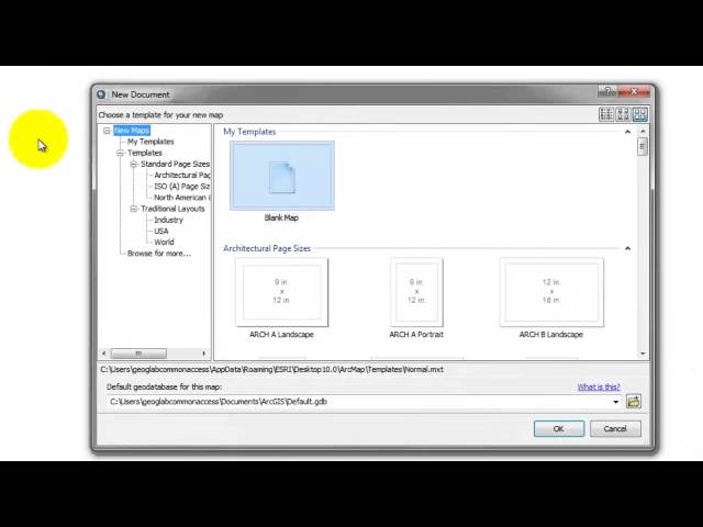 Remote Sensing in ArcMap Tutorial 1: Opening and Creating New Map Documents in ArcMap