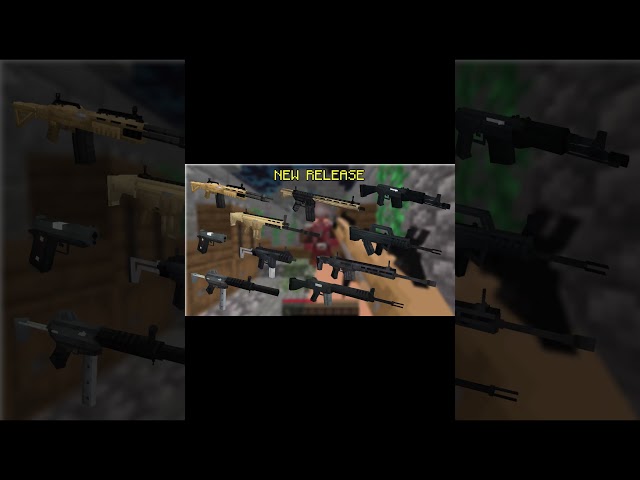GUN LINK ⬆️ #minecraft #arsenal #newrelease #realistic #bedrock #mcpe #addon #mods #ekkerrmanz