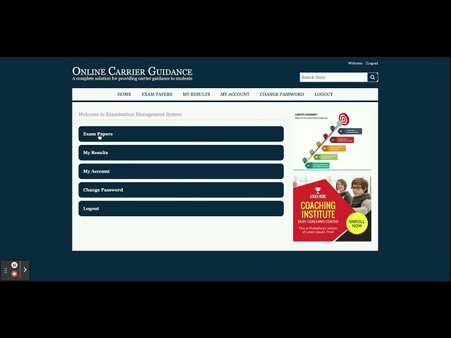 Online Carrier Guidance | Java JSP Servlet Project Tutorial | Java JSP CRUD Project