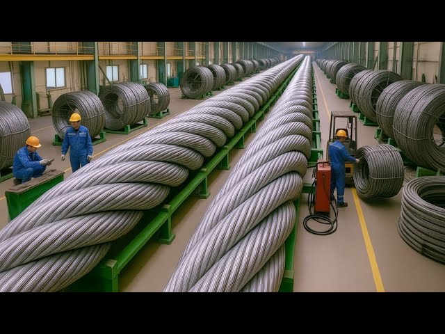 How It’s Made: Giant Steel Cables, From Raw Ore to Massive Bridges and Skyscrapers!
