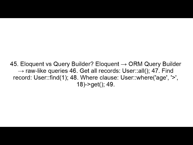 Laravel Interview Questions and Answers (Beginner to Advanced)