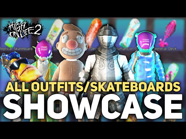 High On Life 2 - All Outfits, Skateboards & Cosmetics Showcased