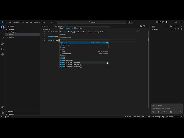 Remove the last index of an array 