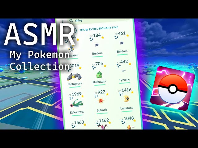 ASMR Gaming 💜 Showing YOU My Pokémon GO Collection 🟣 Soft Spoken + Whispers