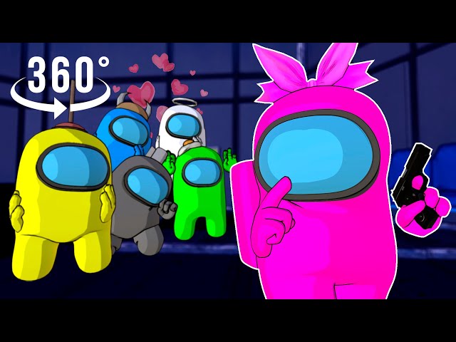Among Us 3D 360° VR But With Girl Impostor. Funny Animation | ACGame Animations