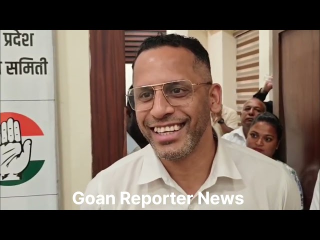 GOAN REPORTER: Benaulim social worker Warren Alemao at the Congress Head Office in Panjim.