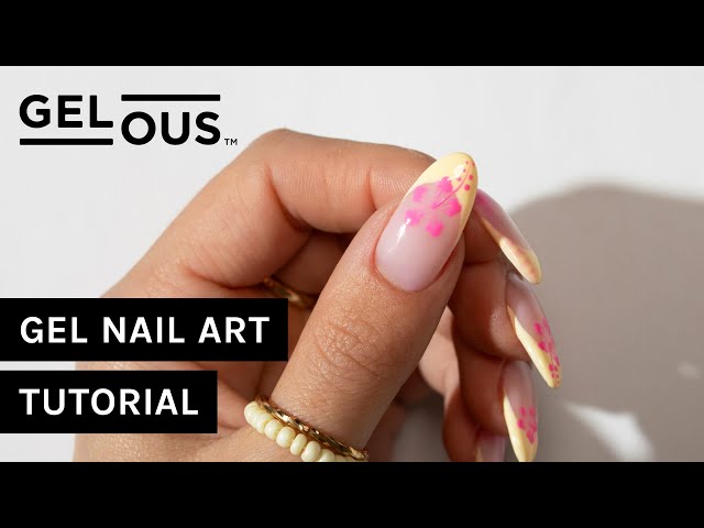 How To Paint French Tips & Hibiscus Flowers | Gel Nail Art Tutorial | Gelous Gel Nail Polish