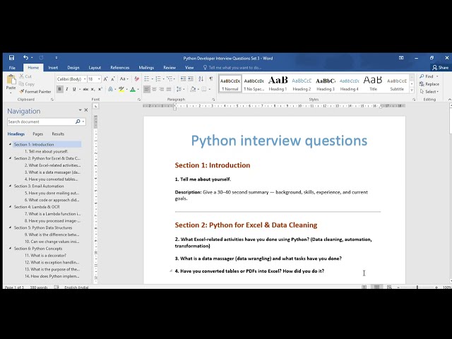 🔥 Python Developer Interview Preparation | 30+ Questions with Answers (SQL, OCR, Data Cleaning)