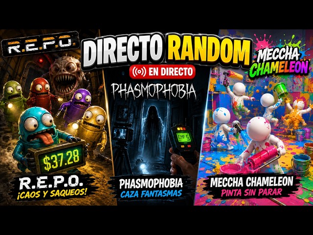 R.E.P.O. + PHASMOPHOBIA + MECCHA CHAMELEON 😱😂 | Loot, fantasmas y traiciones