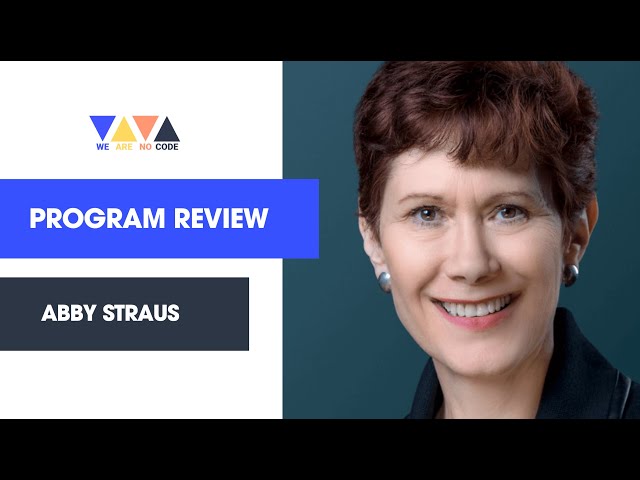 WeAreNoCode - The No-Code Startup Program Review - Abby