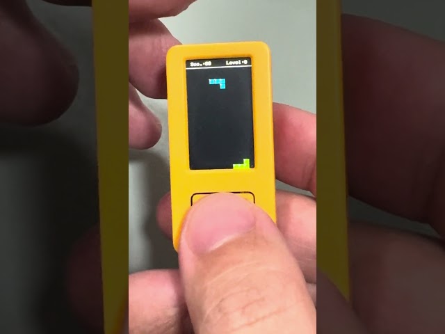 Thumb size TETRIS on m5stick C plus 2 #m5stack #m5stick #tetris