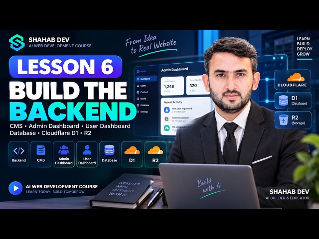 AI Web Development Class #6 : Backend, CMS, Admin Dashboard, Database, Cloudflare D1 & R2