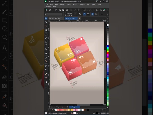 How to design professional infographics in CorelDRAW #tutorial #graphicdesign #coreldraw