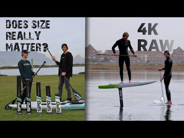 DOES SIZE MATTER? What's the best length for flatwater foiling.  Watch RAW clip in 4K