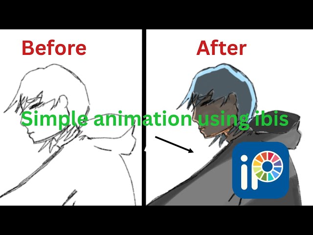 Simple animation practice using Liqufiy tool. In IBIS PAINT X