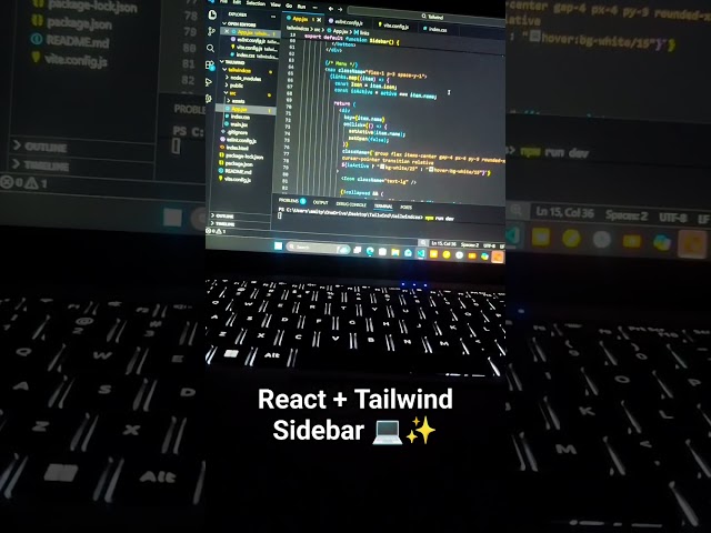React + Tailwind Sidebar 💻✨#ReactJS #TailwindCSS #ResponsiveDesign #Sidebar#WebDevelopment #viral