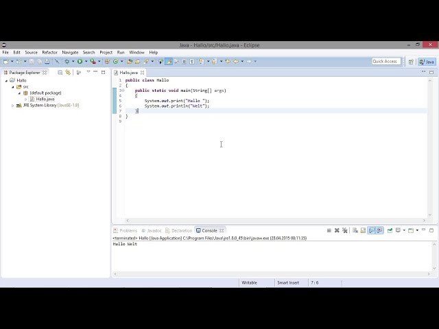 Ran ans erste Programm! | Programmieren lernen mit Java – Das Video-Training für Einsteiger