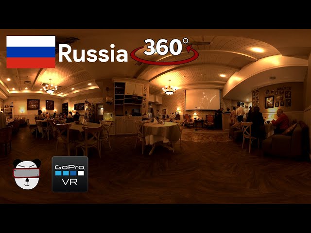 🌍 360° Soviet Restaurant | Irkutsk, Russia 🇷🇺【GoPro VR Travel | 360 Video】