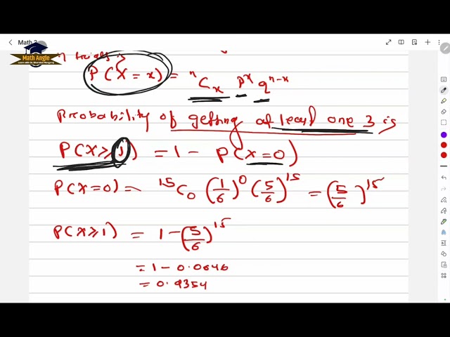 Math 3/ Binomial Distribution/ Engineering Mathematics/BSc Mathematics