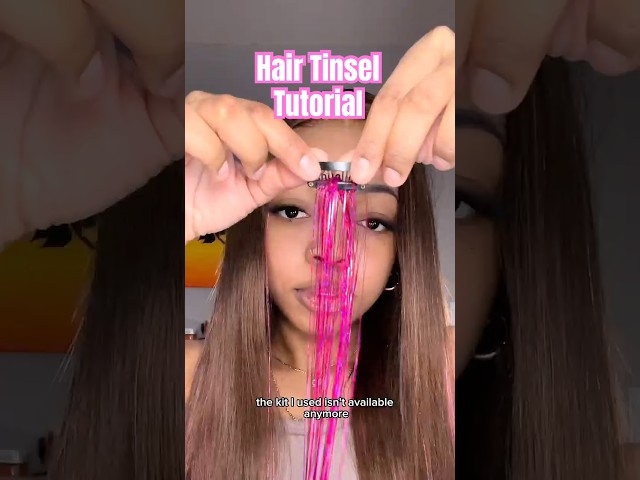 EASY hair tinsel tutorial! ✨