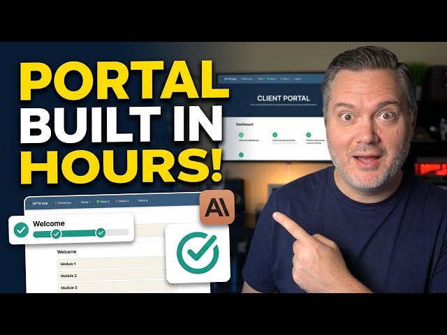 I Used Claude to Build a Client Portal in One Afternoon (No Code)