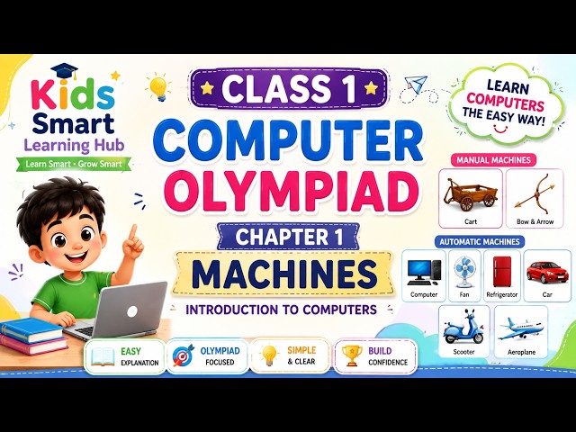 Class 1 Computer Science Olympiad Workbook Chapter 1 – Introduction to Computers