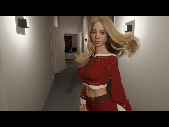 [VR 180 3D]Santa girl Catwalk Test Shot