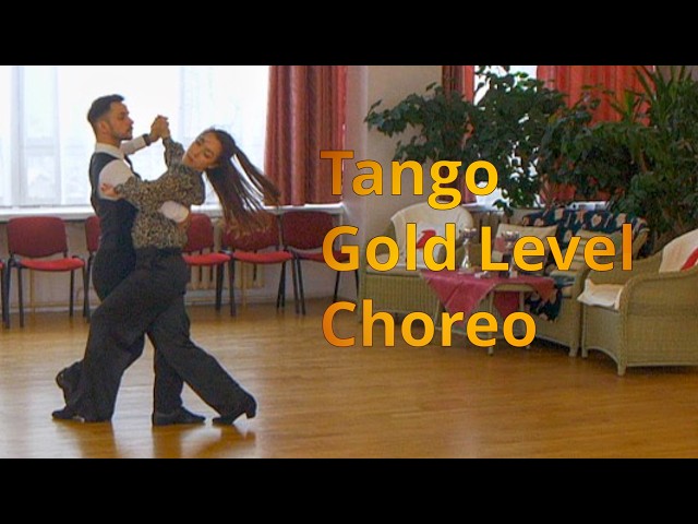 Tango Gold Level Choreography | Basic Reverse Turn, Contra Check