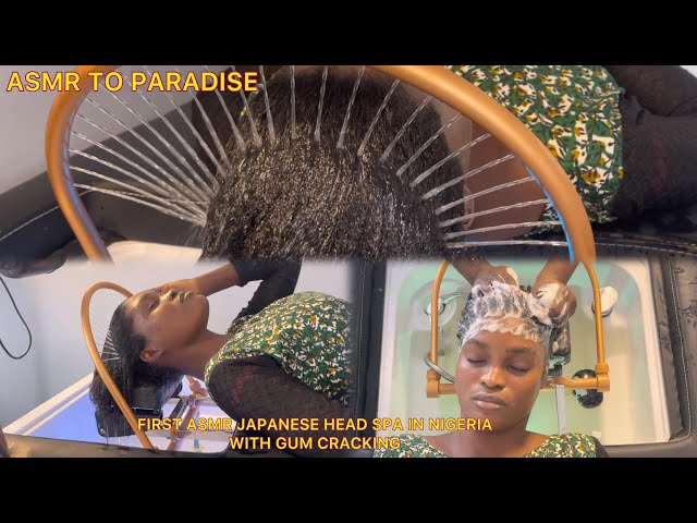 FINALLY✨ASMR JAPANESE HEAD SPA IN NIGERIA,SCALP SCRATCHING,EAR CLEANING, HEAD MASSAGE WITH GUM SOUND