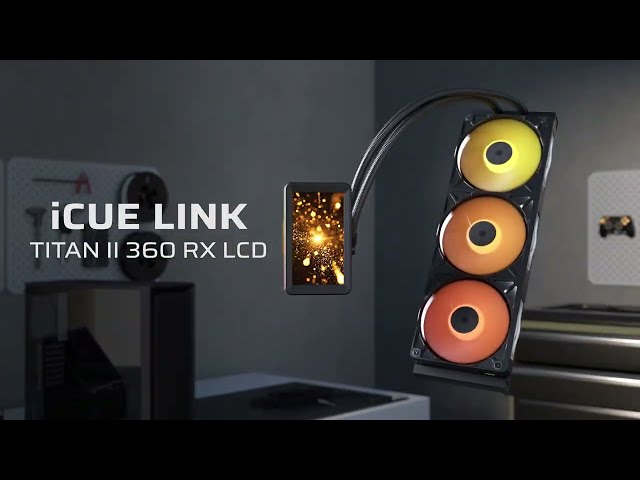 iCUE LINK TITAN II 360 RX LCD AIO Liquid CPU Cooler – Big Screen Cooling