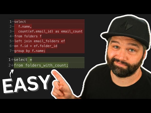 Simplify complex SQL queries with Views in Postgres