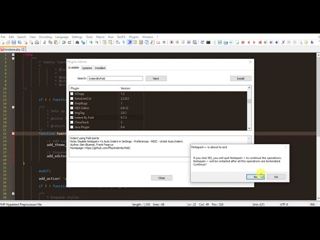 How To Format Ident PHP Code in Notepad++