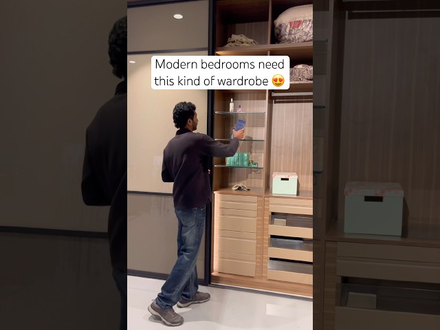 Modern Sliding Wardrobe Design | Space Saving Bedroom Storage Solution