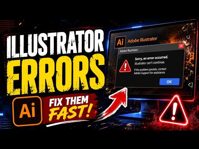 How to Fix Adobe Illustrator Errors – Windows & Mac (2026)