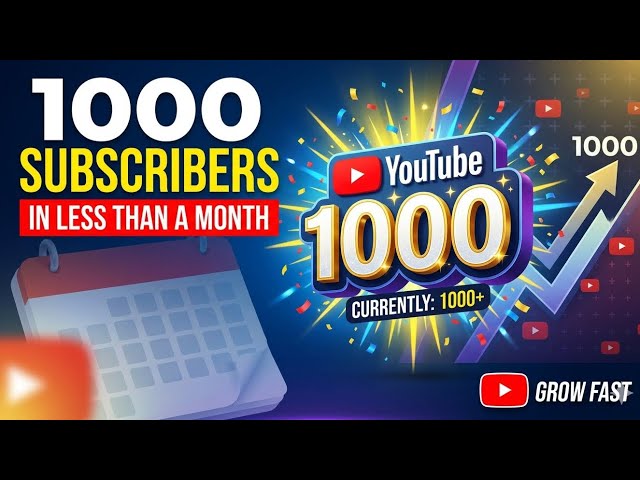 How to get 1000 subscribers fast, YouTube algorithm secrets for small channels