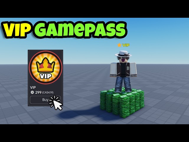 How to Make a VIP Gamepass in Roblox Studio! (Full Setup Guide)