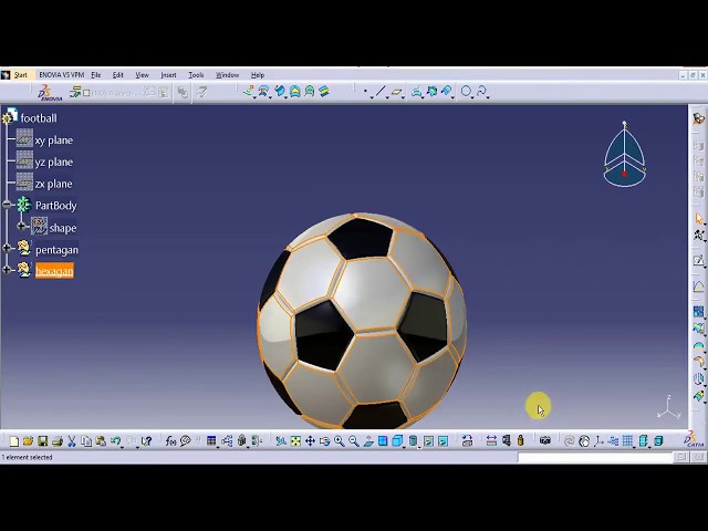 Tutorial CATIA Soccer ball