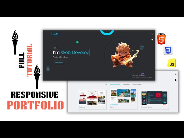 How to Make a Responsive Modern Portfolio Website | Html CSS JS Beginners To Advanced Full Tutorial
