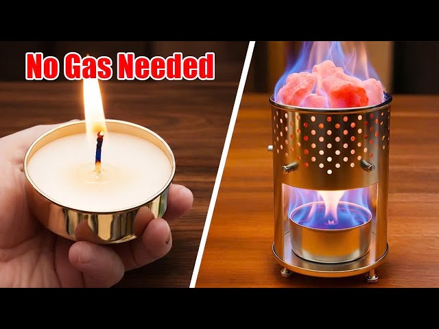 No Power, No Gas Needed! DIY 3-in-1 Heating Stove – Unlimited Energy to Stay Warm All Winter 2025🔥