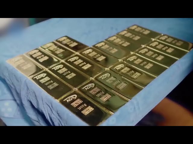 Inside Gold Factory Making of 99  Pure Gold Bars – Manufacturing process & Production--2023