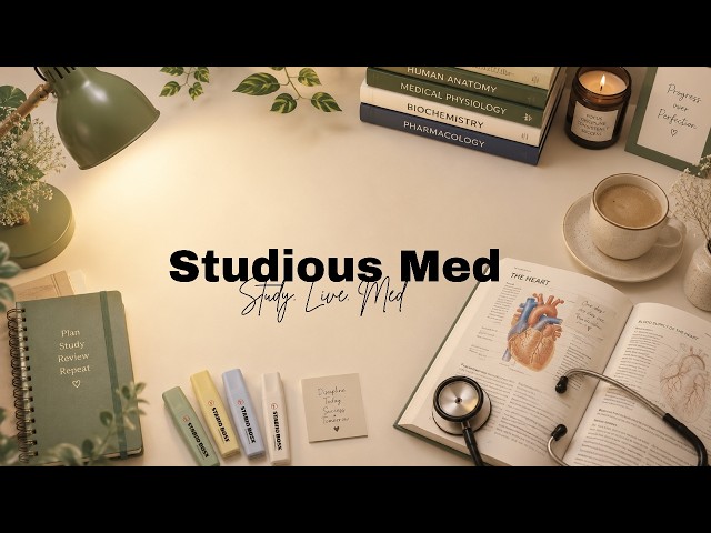 1 hour| Study With Me | Final year MBBS| no sound| cozy & calm| #studywithme #live #shorts