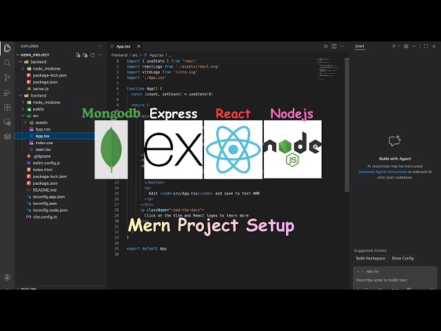 How to setup MERN stack project using terminal | Project setup| Step-by-Step| Beginner Friendly