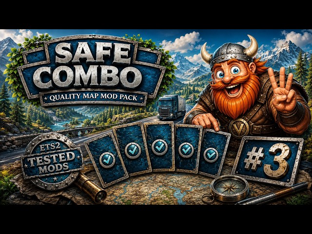 🔥 ETS2 1.60 SAFE COMBO #3 | New Poland Rebuilding 3.0 + More | NO CRASH! 🌍