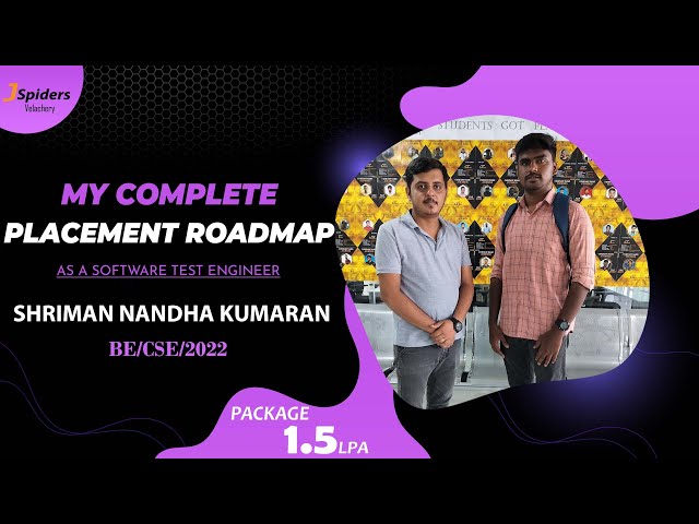 Student Placement Roadmap of a Java Developer by JSpiders | Velachery Chennai