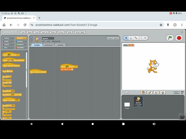 Scratch 1.0 | Squeak 3.8