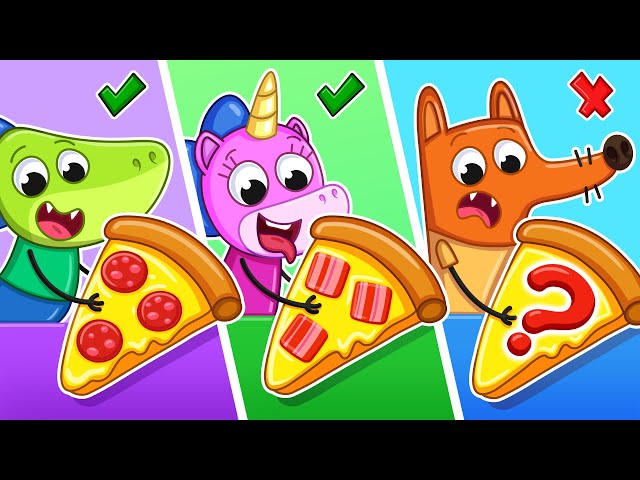 Pizza Challenge! | Circle vs Square vs Triangle | Kids Learn Shapes | Teeny Mimi & Friends🦄