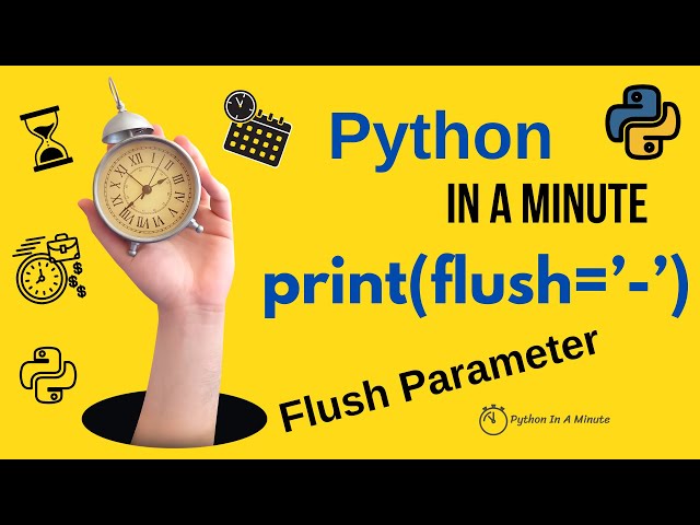 Python In A Minute | print(flush='') In python - flush argument of print function