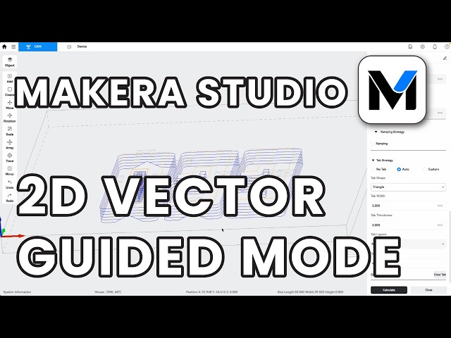 Makera Studio - Guided 2D Vector Mode Overview