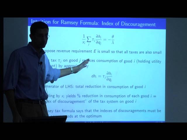Topic 4: Optimal Taxation Part 1 | Economics 2450A: Public Economics