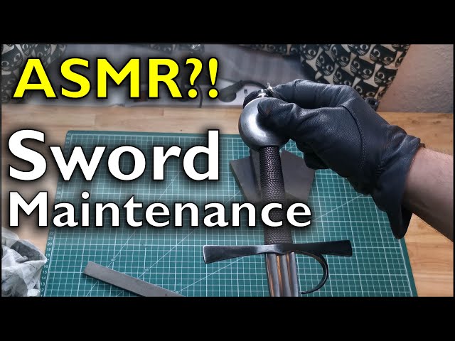 Sword Maintenance - Cleaning a Malleus 1432 Early Sidesword [4k - 60fps - ASMR]
